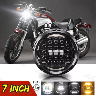 7 Inch Motorcycle LED Headlight Turn Signals DRL For Yamaha Vmax 1200 1700 • $48.99