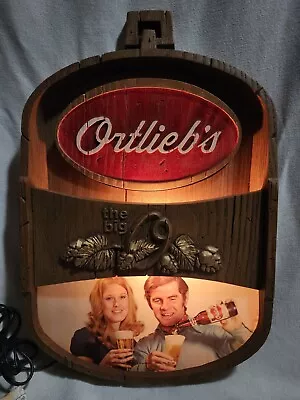 Vintage Ortlieb's Lighted Beer Sign 17 X 11 • $89.99