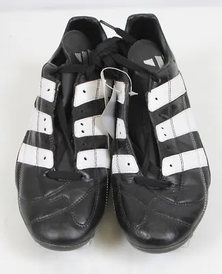 RARE 11.5 Vintage Adidas All Blacks EQT Backro Soft Ground Rugby Boot 049323 • $70