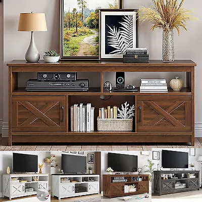 TV Stand For 65 Inch Entertainment Center With Power Outlets Media Console Table • $129.99