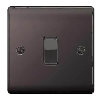 £7.40 • Buy BG Black Nickel Light Switches & Sockets & Plugs Full Range With Black Inserts