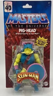 Masters Of The Universe Origins PIG-HEAD Figure Sun Man MOTU Wave 9 Heman Rare • $24.99