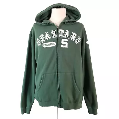Michigan State Spartans Hoodie Sweater Sweatshirt Men's XL Extra Large Green • $27.91