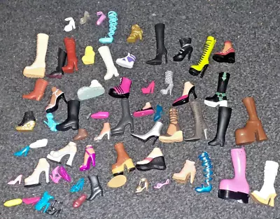 Bundle Of 50+ Odd Fashion Doll Shoes Barbie My Scene Brazil Moxie Girl And M • £12.99