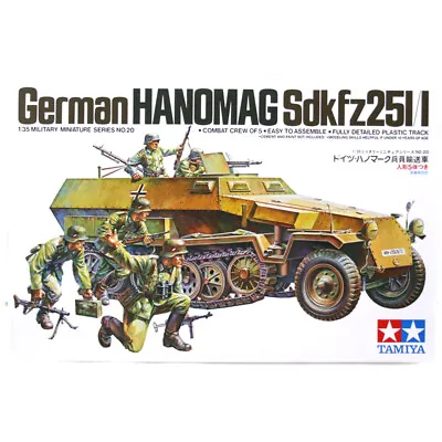 Tamiya 1/35 Hanomag Sdkfz251/1 WW2 German Military Model Kit • £23.49