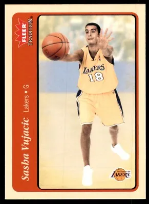 2004-05 Fleer Tradition Sasha Vujacic Rookie Los Angeles Lakers #247 • $1