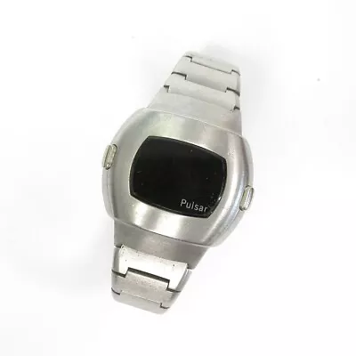 1970s Gents SS 42MM P3 Pulsar Hamilton Red LED Watch -Module 301 -3013 Repair NR • $101