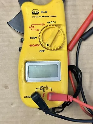 UEI DL40 Clamp-On Digital Multimeter With Test Leads. • $15