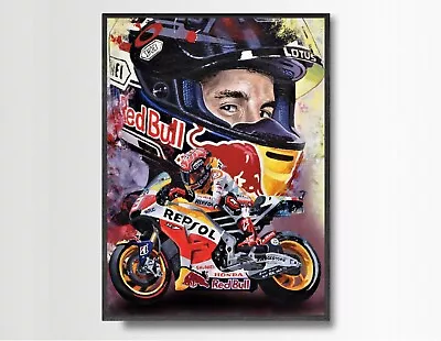 MARC MARQUEZ MotoGP Print From Painting By Greg Tillett Poster Wall Art • $24.85