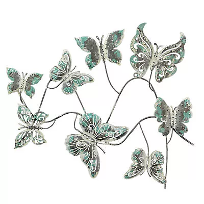 23 In Rustic Galvanized Metal Butterfly Wall Art Hanging Home Decor Sculpture • $39.99