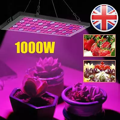 £12.99 • Buy 1000W LED Grow Light Hydroponic Full Spectrum Indoor Veg Flower Plant Lamp Panel