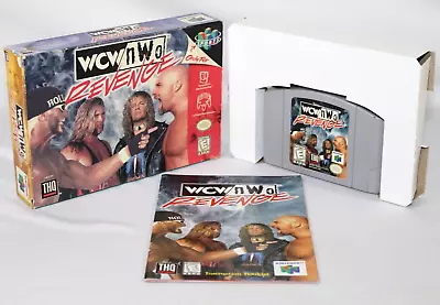 WCW/NWO Revenge N64 Nintendo 64 Complete CIB Good Condition! NICE! • $7.50