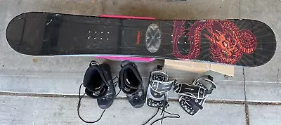 Kemper 163cm Snowboard With Morrow Boots Bindings • $10.50