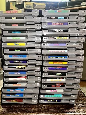 NES Games Bundle Lot: 32 Nintendo Entertainment System Games (Untested) • $130.50