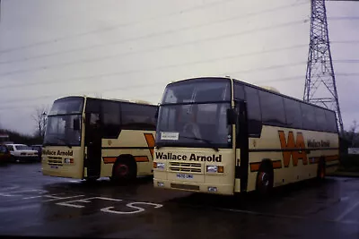 35mm Original Colour Bus Slide Wallace Arnold Volvo B10M H656UWR • £2.99