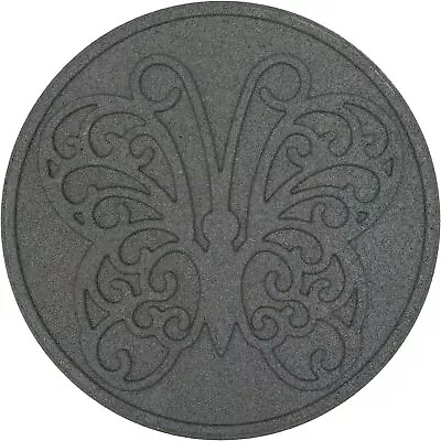 Nature Loving Garden Stepping Stones Easy Lay Eco Friendly Recycled Rubber Grey • £9.99