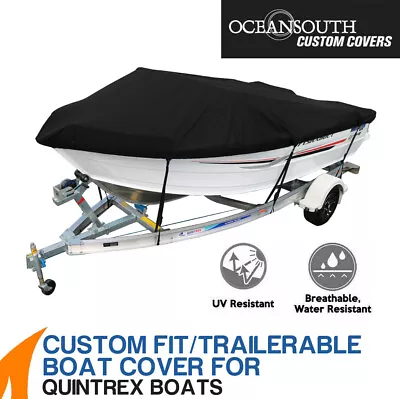 $369.99 • Buy Oceansouth Custom Fit Boat Cover For Quintrex 510 Fishabout Runabout Boat