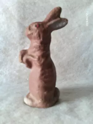 Vintage EASTER Paper Mache Standing Bunny Rabbit Candy Container Decoration 7  • $24.95