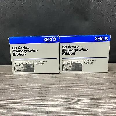 Lot Of 2 Unused Xerox Memorywriter 60 Series Black Ribbon Cartridge In Box • $24.99