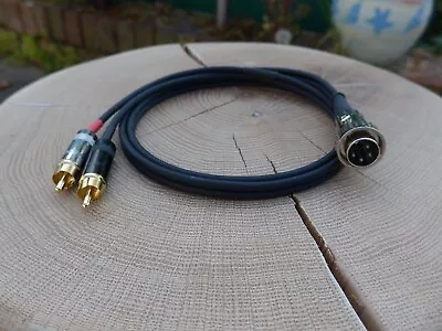 4 Pin Din To RCA/Phono Cable Interconnect For Naim 0.5m • £26.99