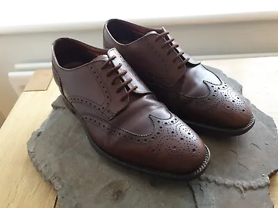 £26.10 • Buy Men’s Sanders ‘Diplomat ’ Brogue Shoes Size UK 9 M Dark Brown VGC Leather 