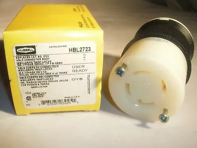 HBL2723 Hubbell Locking Connector 30A 3P 250V L15-30R NEMA WD1 And WD5 Part • $66
