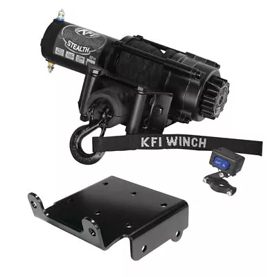 KFI Winch Kit 3500 Lb For Yamaha Grizzly 350 2x4 4x4 2007-2014 (Synthetic Rope) • $437.95