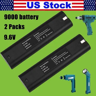 2PACK 9.6V Ni-MH Battery For Makita 9000 9001 632007-4 6095D NEW Replacement US • $17