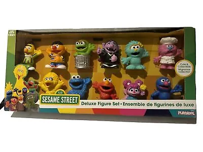 Sesame Street Deluxe Figure Set Playskool Gonger Rosita Abby Elmo 11 Piece New • $35