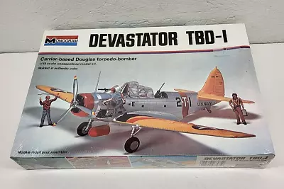 Vintage Monogram 1:48 Scale Devastator TBD-I Torpedo Bomber Plastic Model Sealed • $39