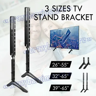 $23.89 • Buy Universal TV Stand Mount Desk Table For Samsung Sony Sharp LG TCL 32-65'' TV AU