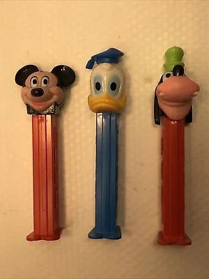 PEZ Dispenser - Mickey Mouse Donald Duck & Goofy - Lot Of 3 Disney Characters • $19.95