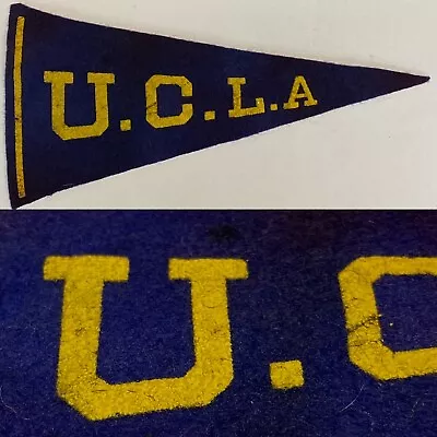 1950s UCLA Bruins California Los Angeles  University Mini Pennant 2.5x5.5 • $14.95