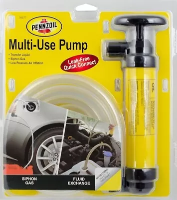 Pennzoil Multi-Use Pump 36677 Transfers Most Liquids & Pumps Air For Inflatables • $22