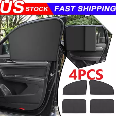 4X Magnetic Car Side Front Rear Window Sun Shade Cover Mesh Shield UV Protection • $7.85