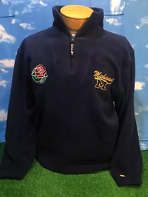 Michigan Wolverines Sweatshirt  Starter Rose Bowl Large VTG Pullover 23 S20 • $87.56