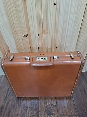 Vintage Samsonite Brown Briefcase Attache 18x15x5 No Key Business Card Pocket • $48.99