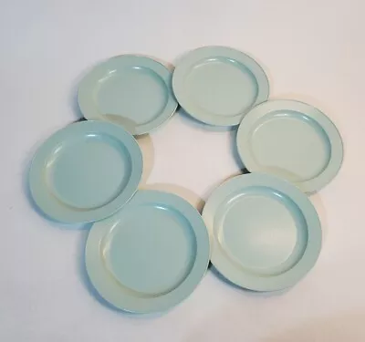 Vintage Watertown Ware Lifetime Kitchen Melamine Plates Teal Blue Green 6Pc 8  • $14.99