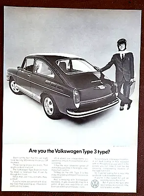Volkswagen Type 3 Sedan Original 1971 Vintage Print Ad • $8.32