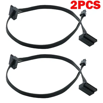 2PC 45CM Mini 4 Pin To 2 Sata SSD Power Supply Cable For Lenovo M410 M6 • $9.98