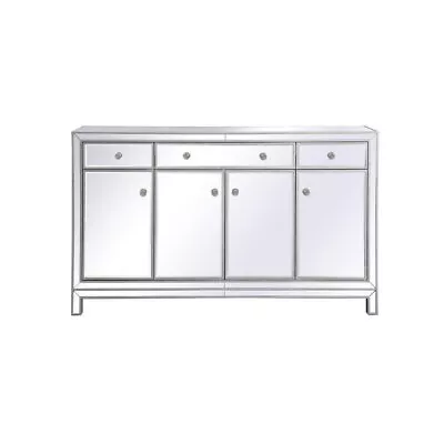 Mirrored Credenza In Modern Style-36 Inches Tall And 15.75 Inches Wide-Antique • $694.95
