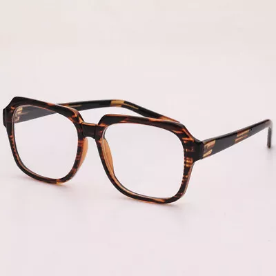 60s Retro Mens Women Tortoise Eyeglass Frames Full Rim Square Vintage Glasses • $15.19