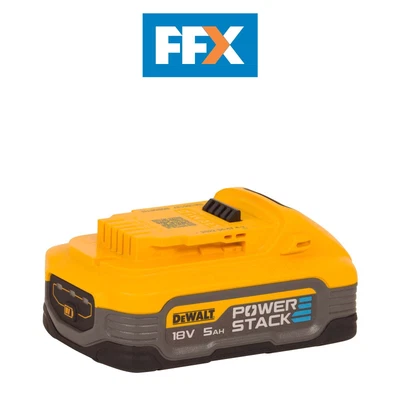 £99 • Buy Dewalt DCBP518-XJ 18V 5Ah Powerstack Battery Rubber Overmould Long Runtime