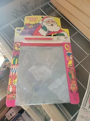 Vintage  Santa's Gifts  Paper Saver MAGIC SLATE TOY-1960s Whitman Christmas • $16.99