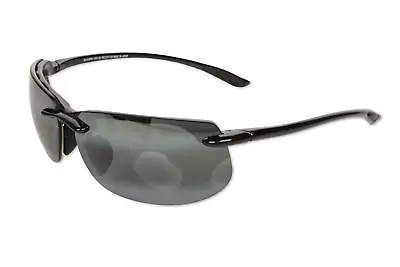 Maui Jim  Banyans Rimless Sunglasses Gloss Black/Neutral Grey Large 303281 • $191.25