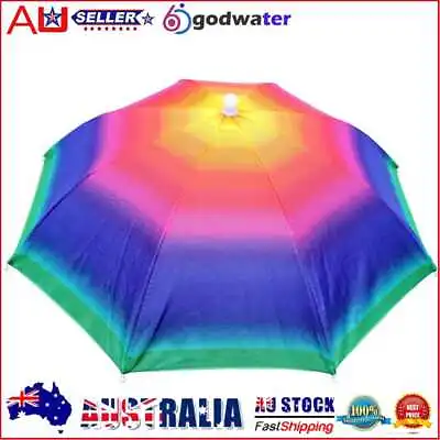 $9.24 • Buy Rain Umbrella Hat Foldable Outdoor Sun Shade Waterproof Fishing Headwear Cap AU