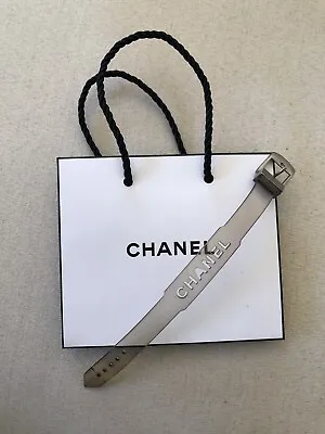 Chanel Bracelet Plastic Transparent Stencil Logo Vintage Y2K • $225