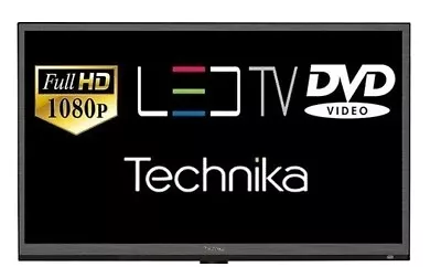 Technika 24 Inch LED TV Freeview HD + DVD Combo/Combi Metal Stands Has 2 X HDMi • £35