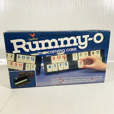 [NEW] 1970s Rummy-O Rummikub Game In Faux Leather Vintage Portable Carrying Case • $64.95