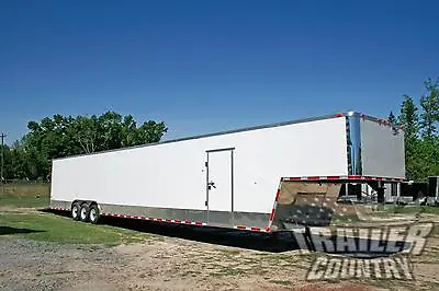New 2024 8.5x52 8.5 X 52 Enclosed Gooseneck Cargo Car Hauler Toy Trailer Loaded • $1